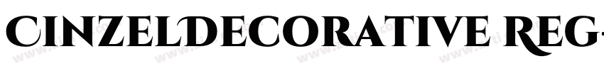 CinzelDecorative Reg字体转换